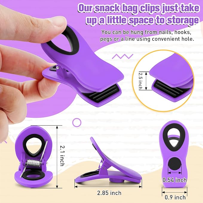 FINDMAG Chip Clips Bag Clips, 12 Pack Bag Clip - Image 3