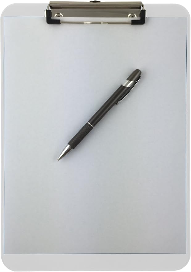 Trade Quest Plastic Clipboard Opaque Color Letter Size Low Profile Clip - Image 3