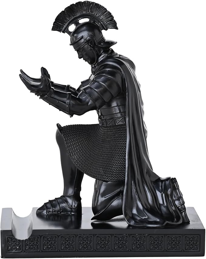 CYXStar Roman Praetorian Prefect Warrior Knight Pen Holder Desk Ornament Resin - Image 9