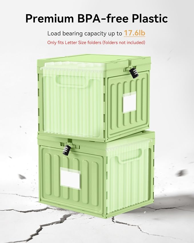 Oterri Lockable Plastic File Box - Image 4