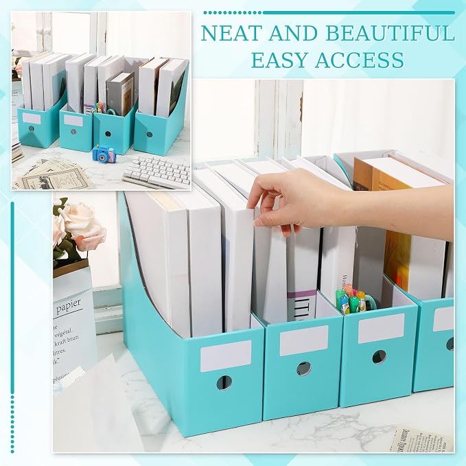 Geyee 50 Pcs Cardboard Magazine Holder Magazine File Holder Magazine Storage - Image 3