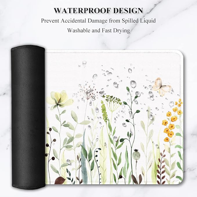 Auhoahsil Desk Pad, XXL Large Mouse Pad, Extended Gaming Mousepad, Cute Desk Mat - Image 6