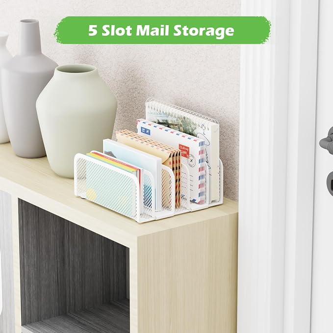 Mail Organizer Countertop, Metal File Holder - Image 5