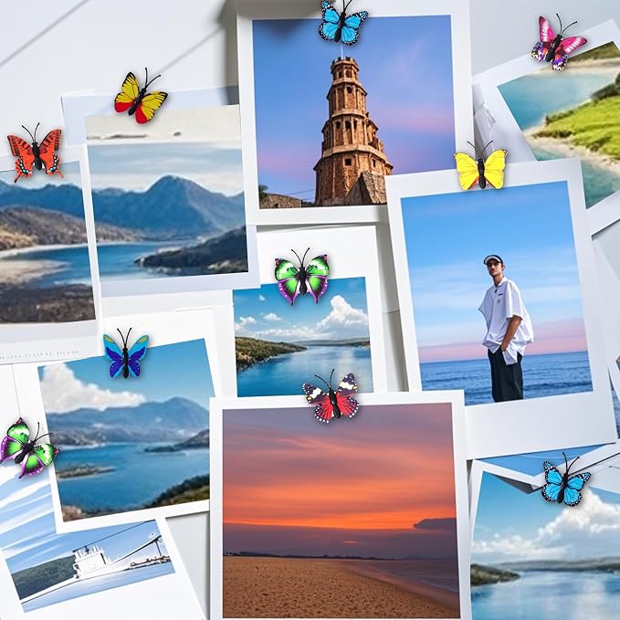 hoyuwak 30pcs Push Pins Cute Decorative Butterfly Thumb Tacks Bulletin - Image 5