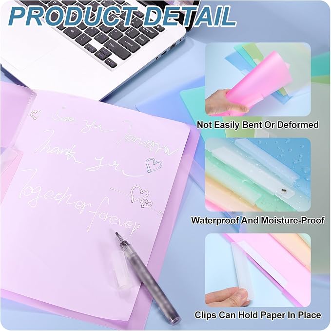 PATIKIL 5 Pack Clear Report Covers - Image 3