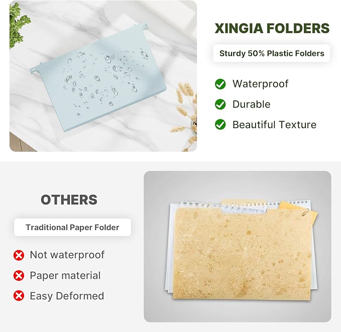 XINGIA Legal Size Hanging File Folders Extra Capacity, Heavy Duty 3 Inch - Image 6