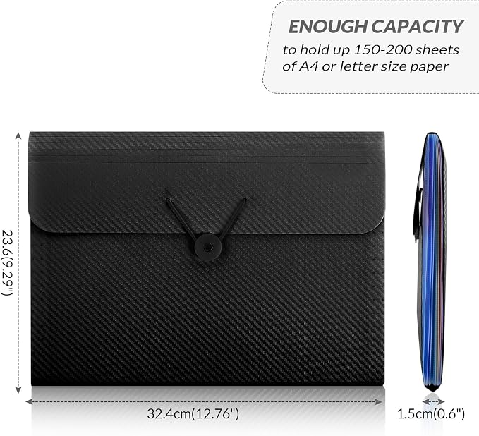 SKYDUE Accordion File Organizer, Expanding File Folder - Image 2
