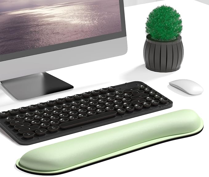 Dapesuom Enlarge Keyboard Wrist Rest, Memory Foam Keyboard Wrist Cushion - Image 2