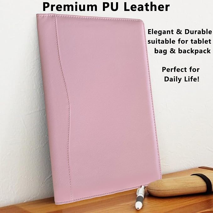 Portfolio Folder Padfolio with A4 Clipboard, PU Leather Portfolio Clipboard - Image 8