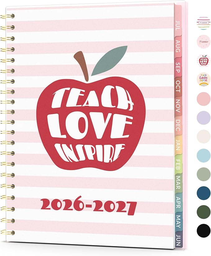 Teacher Planner 2026-2027, Forvencer Academic Planner 2026-2027, Jul 2026 by Forvencer