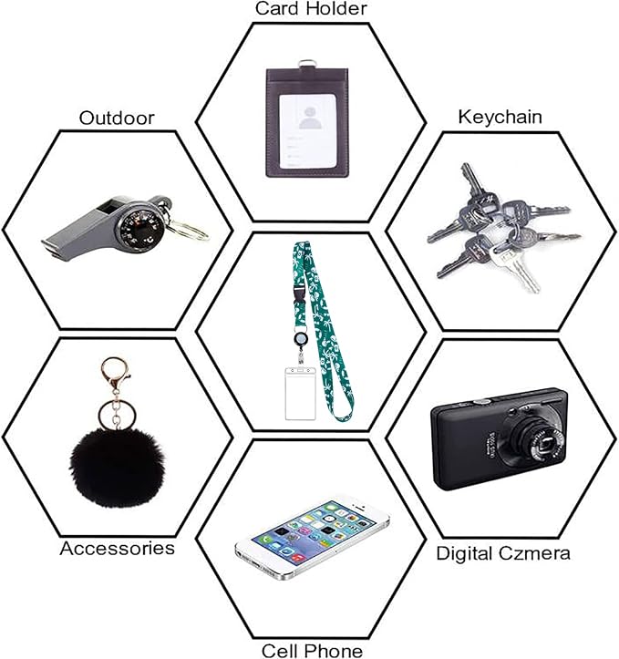 Retractable Lanyards, 6 Pack Waterproof Lanyard - Image 7