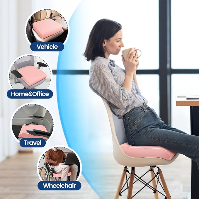 SweetSlubr Seat Cushion for Tailbone Pain Relief, Office Chair Cushion - Image 6