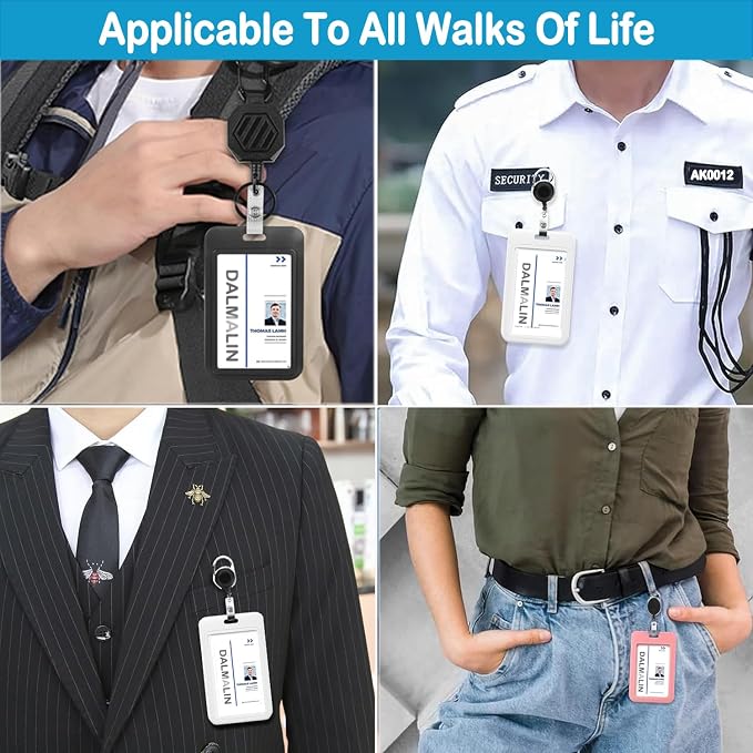 15 Pack Sliding ID Badge Holder - Image 7