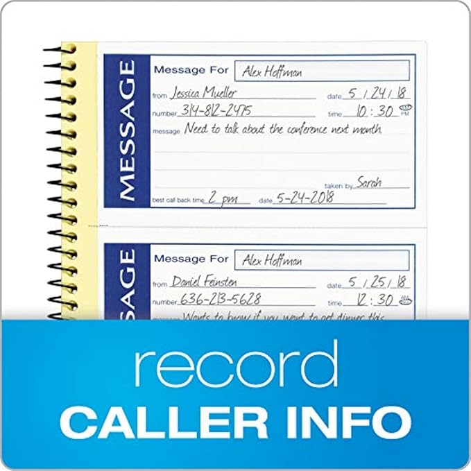 Adams Write 'N Stick Message Pad, Carbonless, 5-1/4" x 11", 200 Sets per Book - Image 5