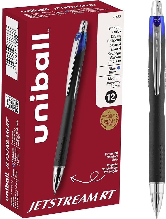 Uni-Ball 73833 Jetstream RT Ballpoint Pens, Bold Point by uni-ball