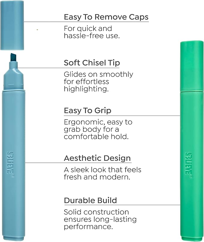 BLIEVE - Aesthetic Highlighters and Gel Pens - Image 6