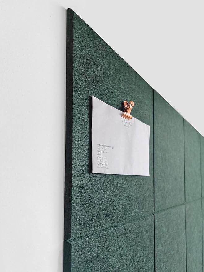 DECORITA Green Bulletin Board | Large Cork Boards Alternative - Image 3