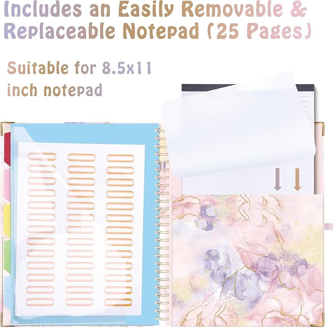 HAUTOCO Clipboard Folio with Refillable Notepad - Image 4