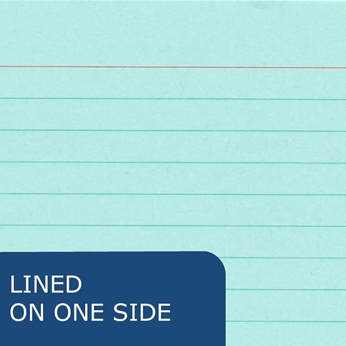 Roaring Spring Colored Index Cards 3"x5", Smooth 100# Index Paper, Ruled on - Image 5