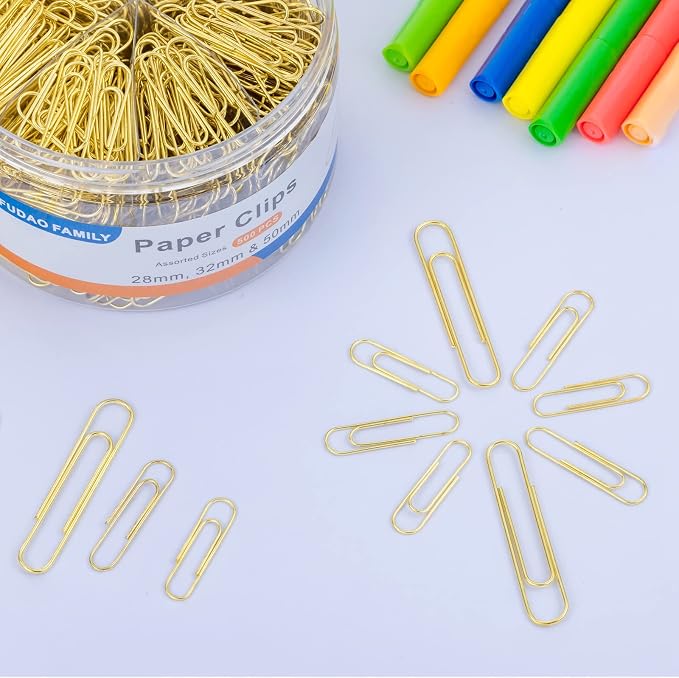 FUDAO FAMILY Assorted Sizes Paper Clips - Image 5