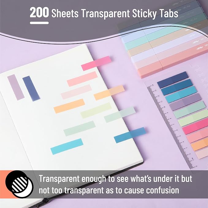 Mr. Pen- Aesthetic Highlighters and Gel Pens, 16 Pack | 200 Sheets Transparent - Image 3