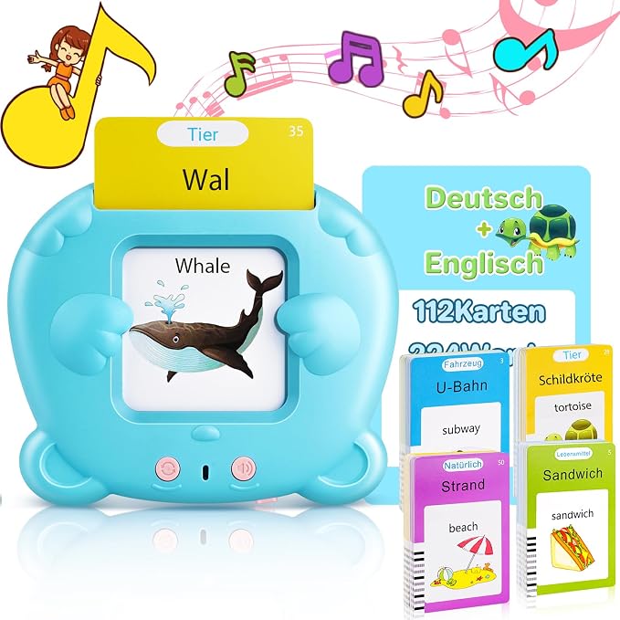 German & English Talking Flash Cards by AHJ