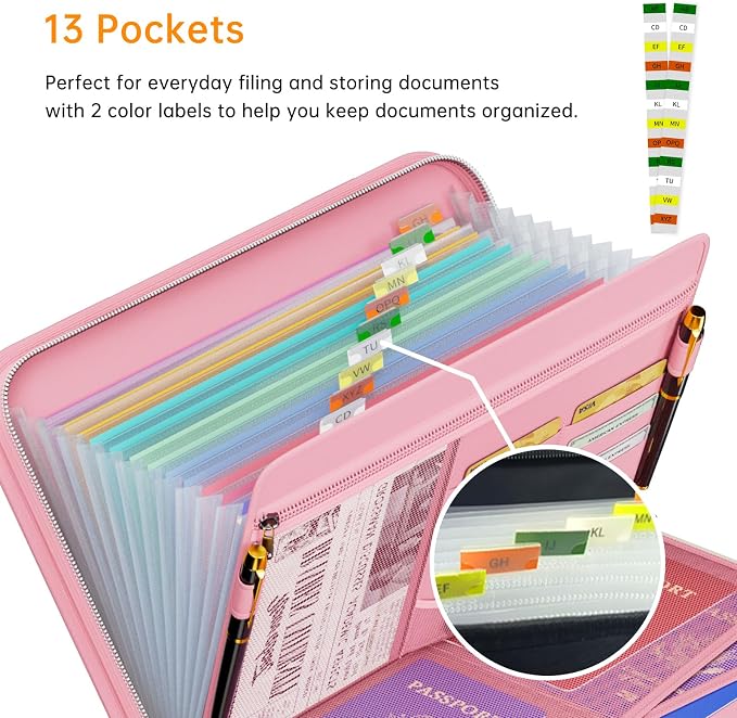 Tamfile Fireproof Accordion File Organizer - Image 2