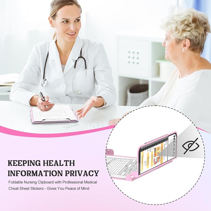 Nursing Clipboard Foldable-4 Layers Aluminum Nurse Foldable Clipboard Nursing - Image 7
