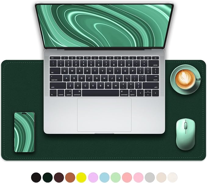 Non-Slip Desk Pad, PU Leather Desk Mat by METEOROCK