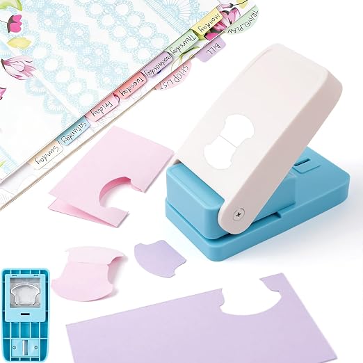 Tab Punch, Tab Puncher for Paper Crafts, DIY Index Tabs Puncher Loose Leaf by CYFUNDESIGN