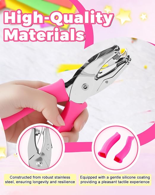 UCEC 4PCS Hole Punch Set for Crafts, Mini Hole Punch - Image 3