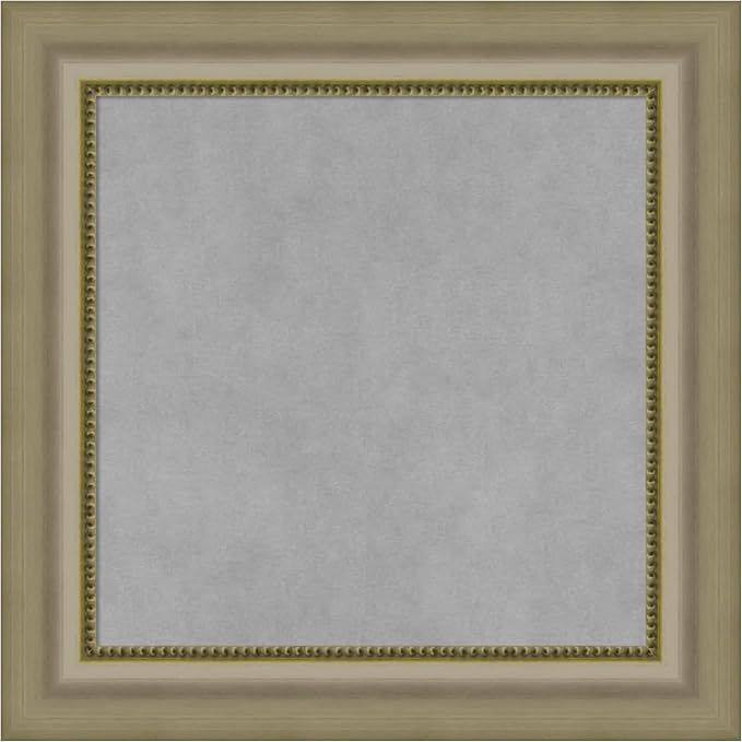 Amanti Art Silver Framed Magnetic Board 21x21 Small Vision Board by AmantiArt