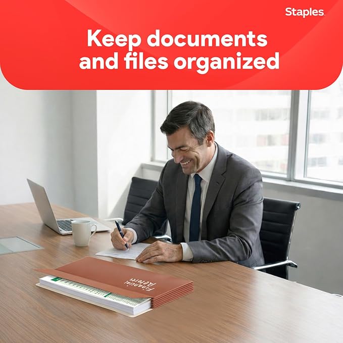 Staples Reinforced File Pockets, Legal Size, 5.25‑Inch Expansion, Heavy‑Duty - Image 5
