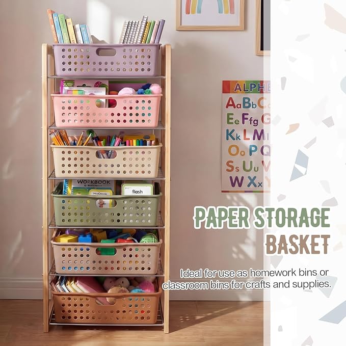 Geetery 6 Pack Classroom Storage Baskets - Image 6