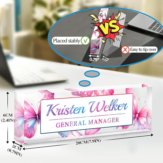 Desk Name Plate Personalized, Custom Name Plate - Image 6
