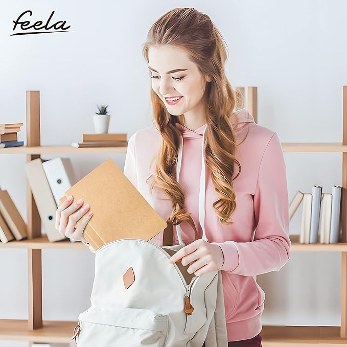 feela 60 Pack Kraft Notebooks Bulk, Lined Travel Journals Note Pad Notebooks for Men Women Girls Students, Making Plans Writing Memos Office School Supplies, A5, 60 Pages, 8.3” X 5.5”