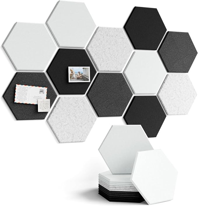 Fluxynara Hexagon Cork Board Alternative by FLUXYNARA