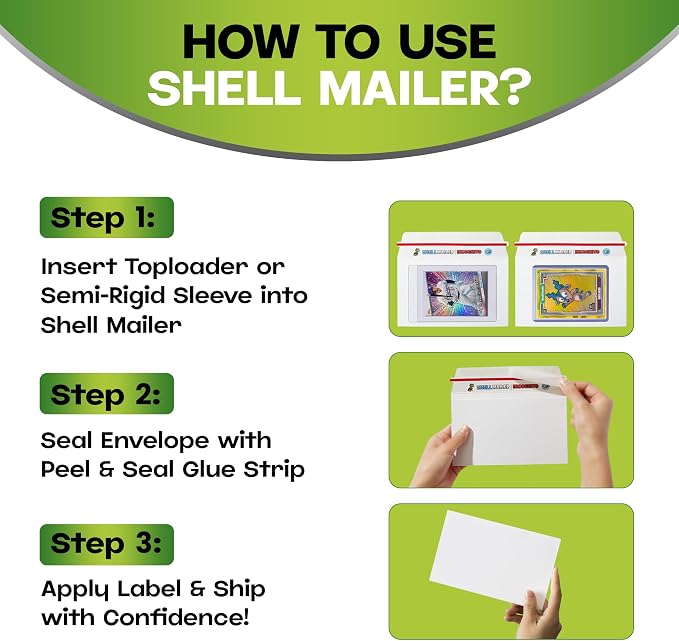 50 Pack Shell Mailer Incognito Trading Card Envelopes by Hobby Armor, Perfect - Image 6