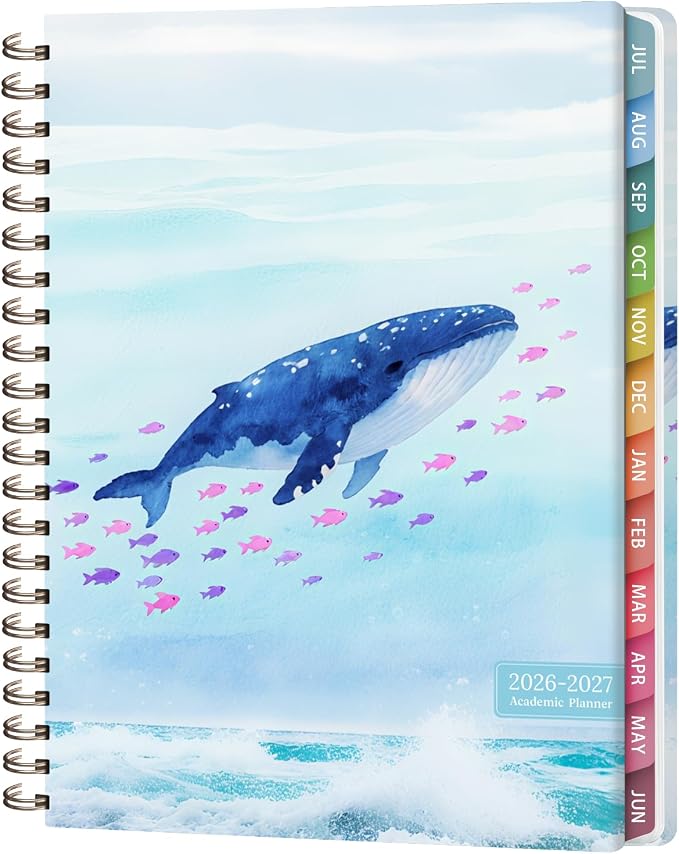 Planner 2026-2027, Weekly and Monthly Academic Year Calendar Planner, July 2026 by VALOME