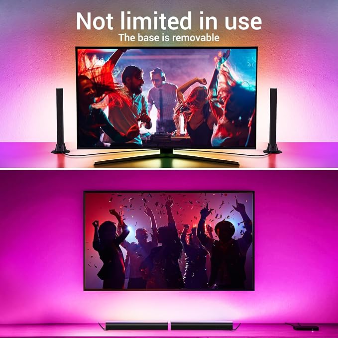 velted RGB Light Bar, Music Sync RGB IC LED Lights Bars, USB Powered Ambient - Image 7