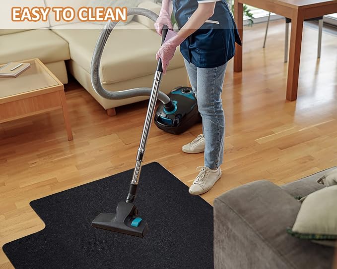 Hardwood and Tile Floor Office Chair Mat, Non-Slip Low-Pile Floor Protector - Image 7