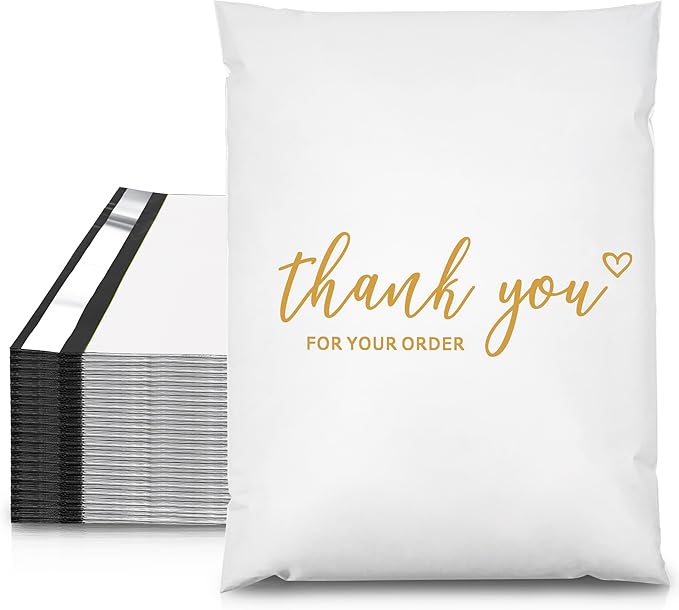 JinRuiKJ Thank You Poly Mailer 10x13 Inch 25 PCS, Shipping Bags by JinRuiKJ