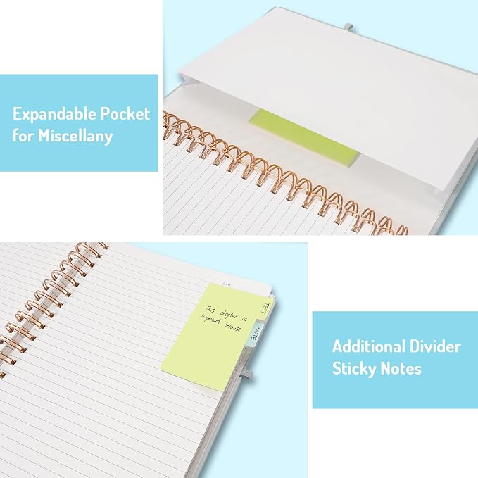 Forvencer Lined Spiral Journal Notebook - Image 5