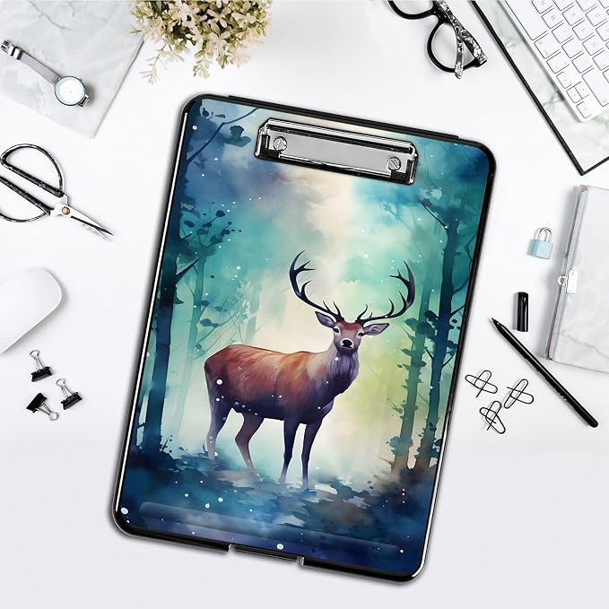 Clipboard with Storage, Office Supplies Nursing Clipboards Folder with Pen - Image 4