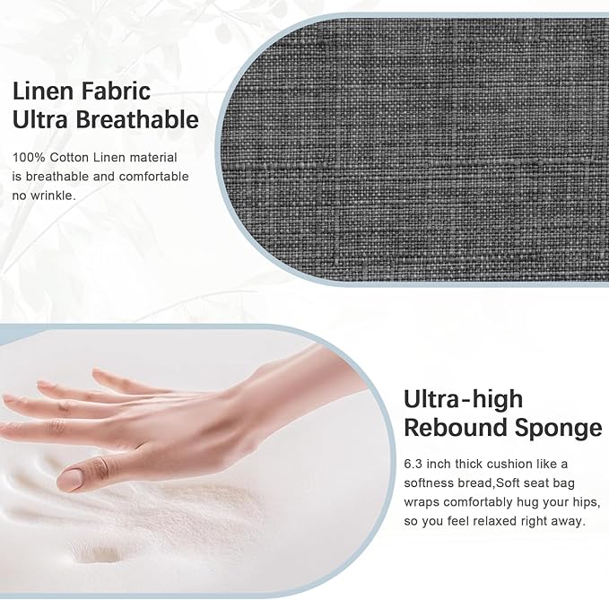 Accent Chair 2 Seat, Arm Chairs with Soft Seat and Armrests for Living Room, Love seat for Dining, Reading, and Waiting Rooms (Gray)-DeskLoop Office