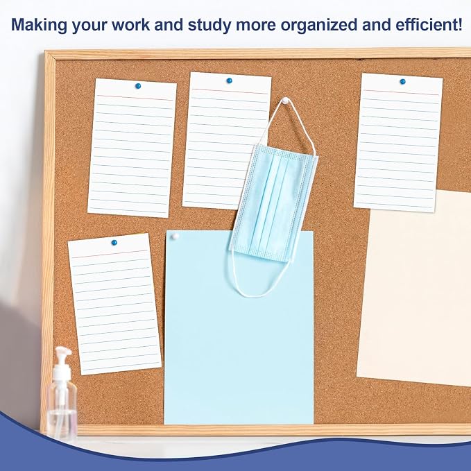 60 Pack 3 x 5 Index Cards Vertical Ruled Thick White Index Cards Lined Flash - Image 7