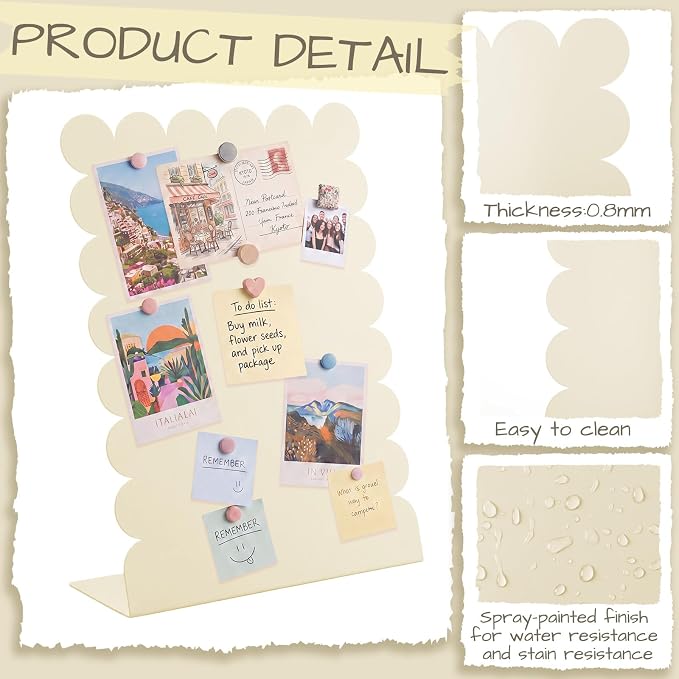 Gueevin 2 Pcs Magnet Board Standing Magnetic Metal Board - Image 3