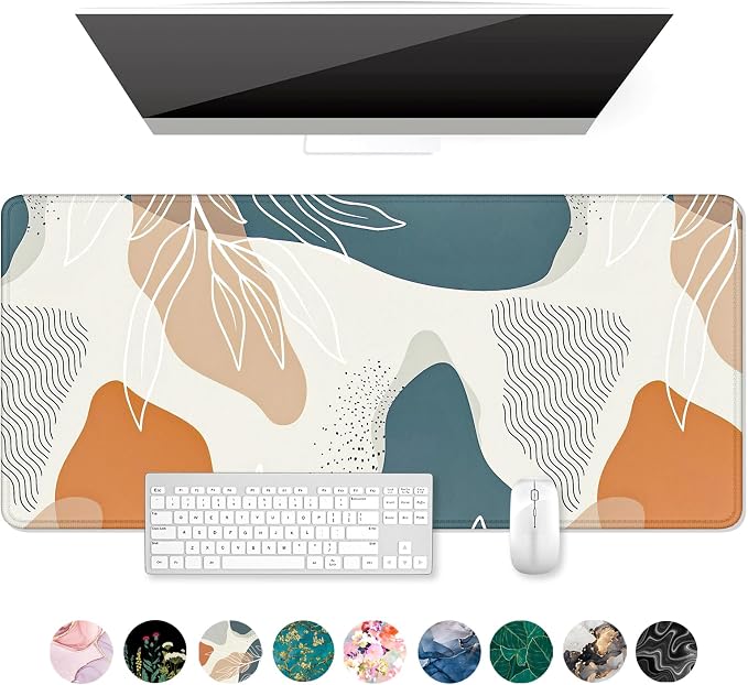 Auhoahsil Large Mouse Pad, XXL Desk Pad, Extened 35" x 15", Non-Slip Rubber Base by Auhoahsil