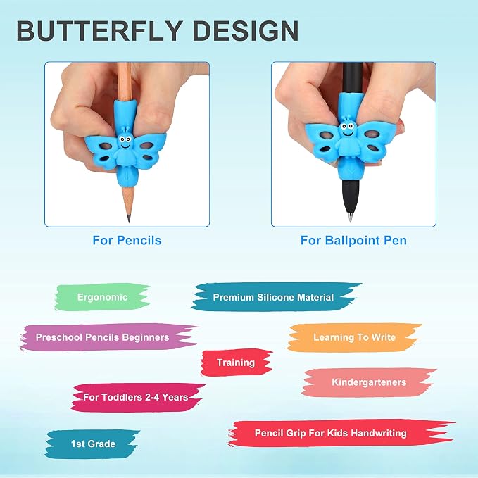 KOABBIT 8 Packs Pencil Grips Pencil Grips - Image 5
