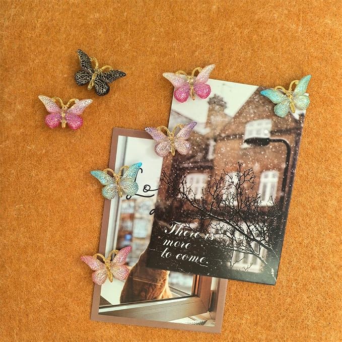 18pcs Decorative Cute Push Pins Butterfly Thumbtacks Thumb Tacks Pushpins - Image 3